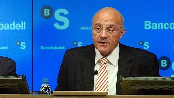 Josep Oliu, presidente del Banco Sabadell. 