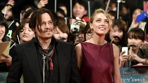 Johnny Depp y Amber Heard.