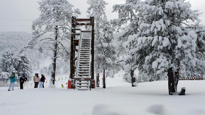 Imagen de la estación de Port Ainé, tras el temporal de nieve de los últimos días