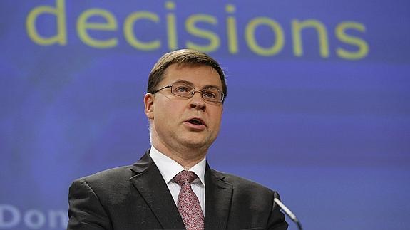 Valdis Dombrovskis, vicepresidente de la Comisión Europea.