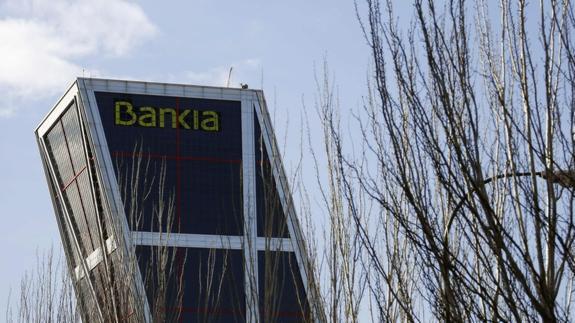 La torre de Bankia en el madrileño Paseo de la Castellana. 