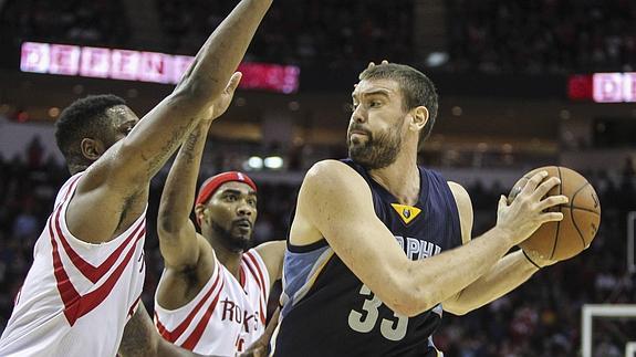 Marc Gasol, durante el partido. 