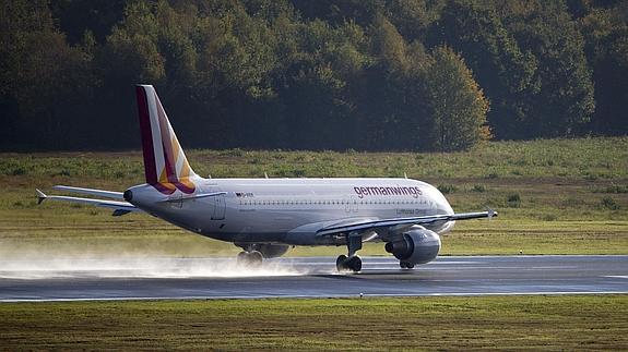 Un avión Airbus A320 de la compañía Germanwings. 