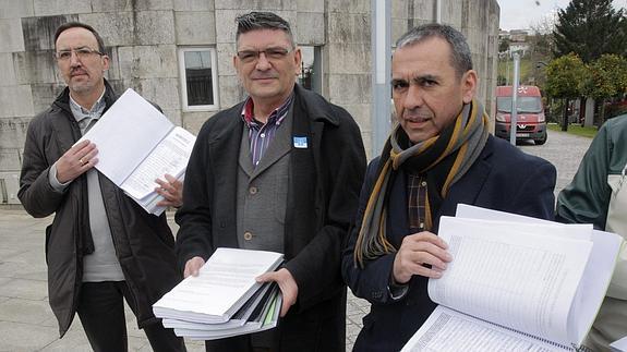 Miembros de la Plataforma Galega de Afectados por la hepatitis C.