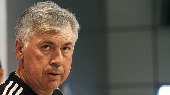 El entrenador del Real Madrid, el italiano Carlo Ancelotti. 