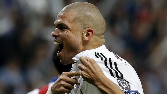 Pepe celebra la clasificación. 