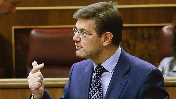 El ministro de Justicia, Rafael Catalá. 