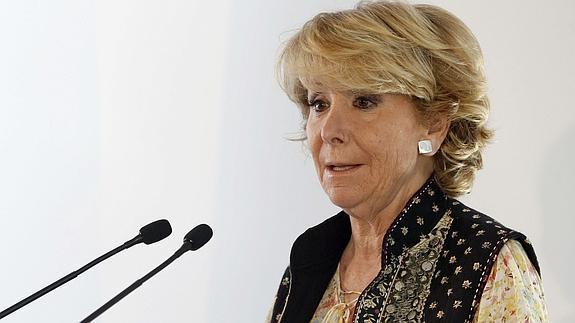 La candidata del PP a la Alcaldía de Madrid, Esperanza Aguirre.