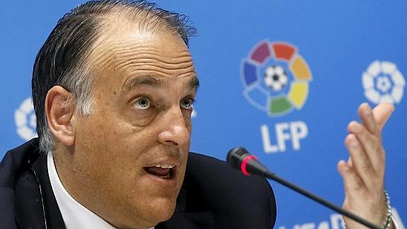 Javier Tebas, presidente de la Liga de Fútbol Profesional. 