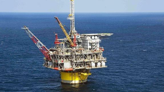 Plataforma de extracción de Shell en el Golfo de México.