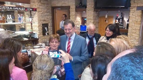 Rajoy, hoy en Oviedo. 