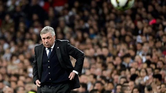 Carlo Ancelotti, en un partido. 