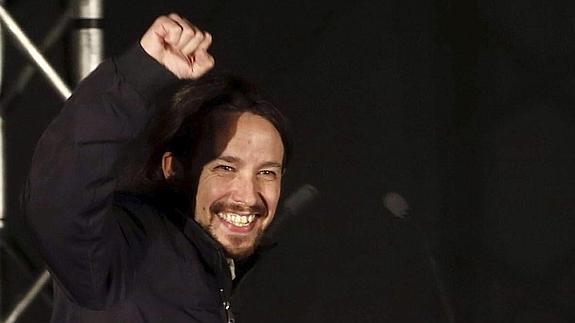 Pablo Iglesias, ayer en Madrid.