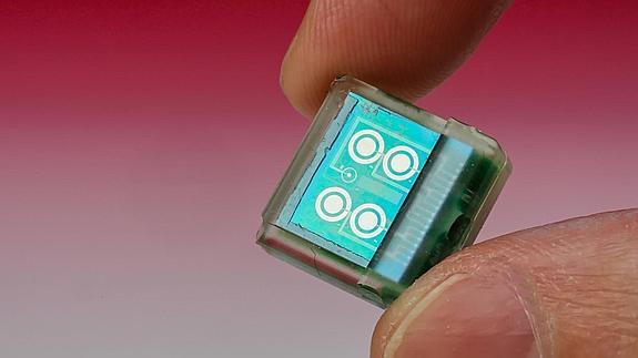 El chip desarrollado por los investigadores. 