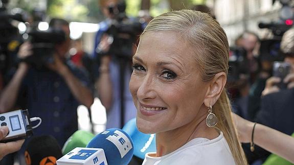 La candidata a la Comunidad de Madrid por el Partido Popular, Cristina Cifuentes.