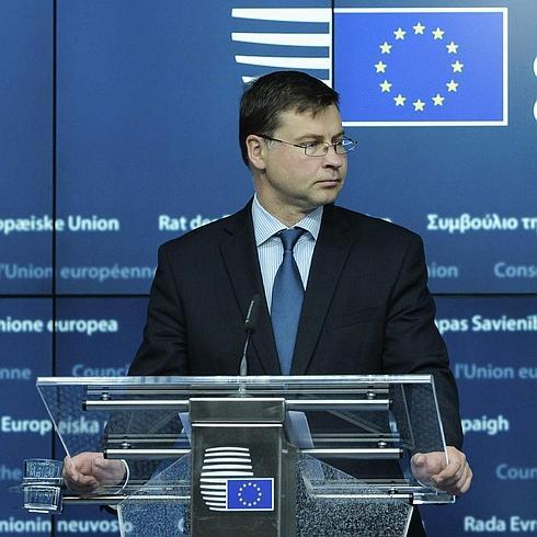 El vicepresidente de la Comisión Europea (CE), el letón Valdis Dombrovskis. 