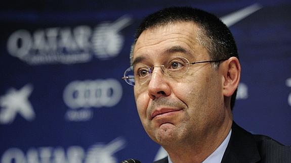 Bartomeu, durante una conferencia de prensa. 