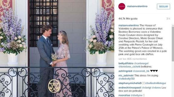 Imagen de los novios