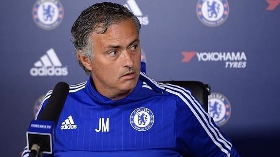 José Mourinho, en rueda de prensa. 