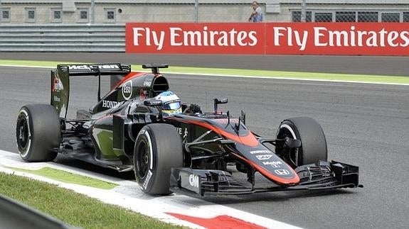 Fernando Alonso, en Monza. 