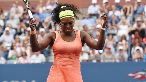 Serena Williams, durante el partido ante Roberta Vinci. 
