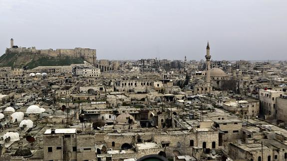 Vista aérea de la ciudad siria de Alepo.