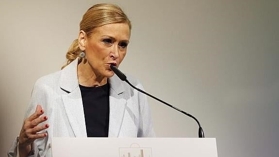 La presidenta de la Comunidad de Madrid, Cristina Cifuentes. 