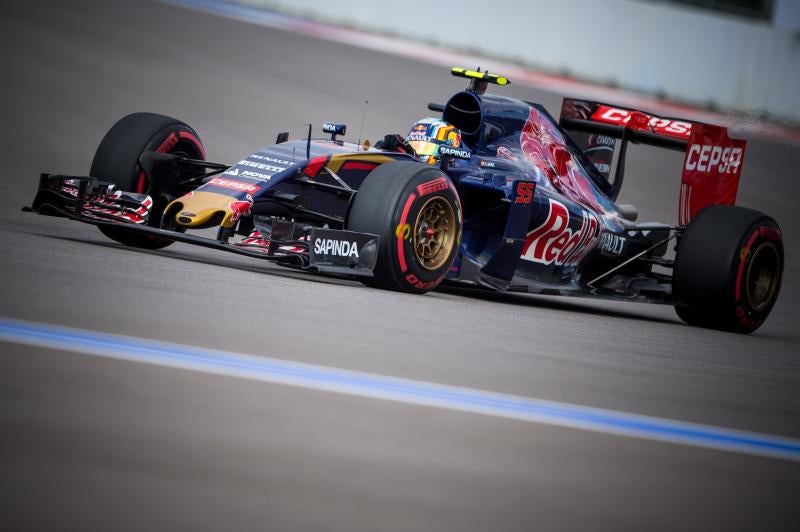 Carlos Sainz durante el GP de Rusia. 