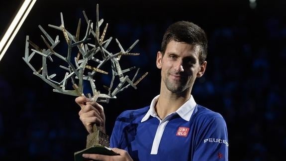 Djokovic celebra su triunfo ante Murray. 