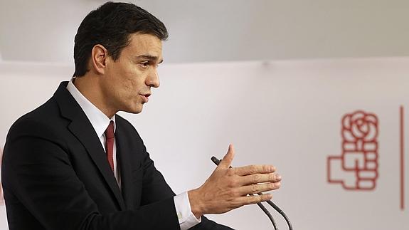 El secretario general del PSOE, Pedro Sánchez. 