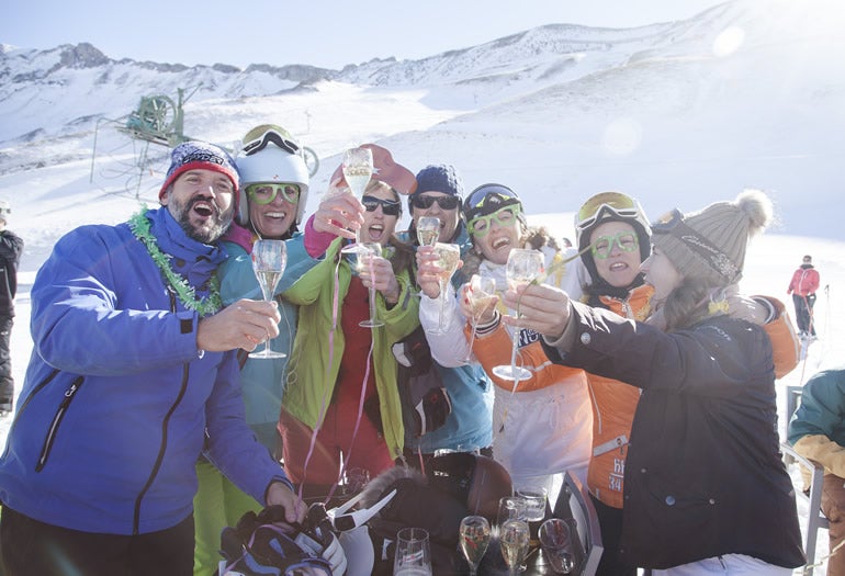 Celebración de Nochevieja de 2014 en la estación de Formigal