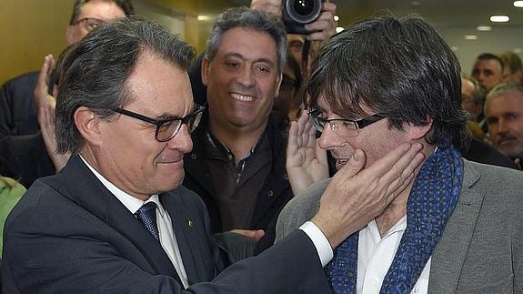 Artur Mas y Carles Puigdemont.