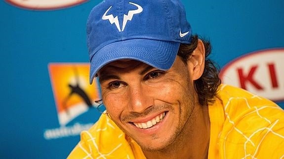 Nadal, en una rueda de prensa. 