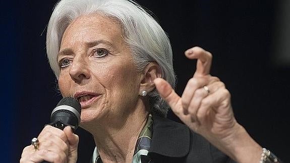 La directora gerente del FMI, Christine Lagarde. 