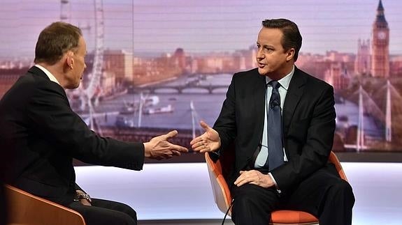 David Cameron, durante una entrevista.