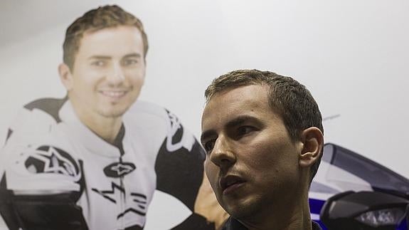 Jorge Lorenzo, durante un acto. 