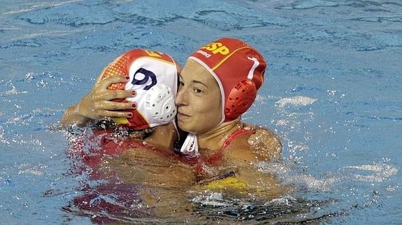 Laura Ester celebra la victoria. 