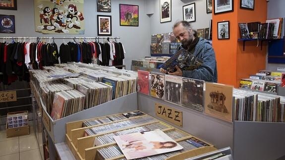 El interior de Escridiscos, en Madrid.