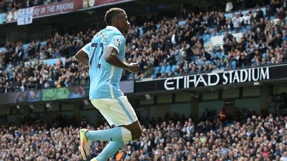 El nigeriano Iheanacho celebra su segundo gol. 