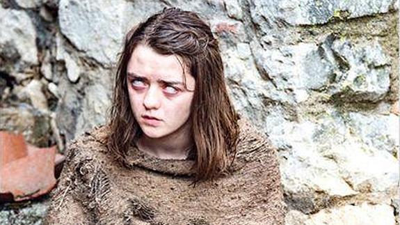 Maisie Williams en la sexta temporada de 'Juego de Tronos'.