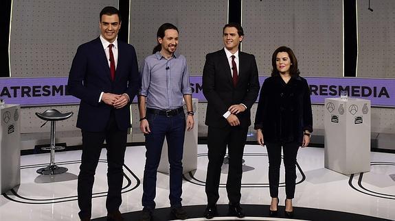 Imagen del debate electoral en Atresmedia celebrado en diciembre. 