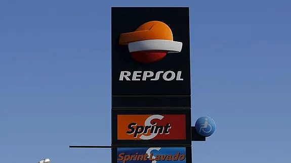 Imagen de una gasolinera de Repsol. 