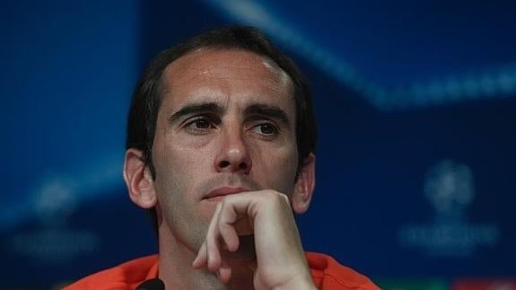 Diego Godín, defensa central del Atlético. 