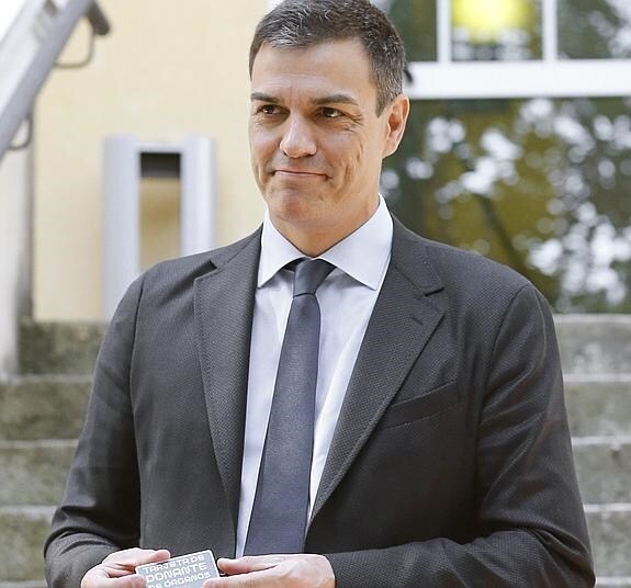 El secretario general del PSOE y candidato a la presidencia del Gobierno, Pedro Sánchez.