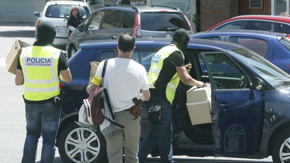 La Policía encauta las sustancias dopantes. 