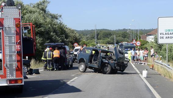 Accidente de tráfico en Pontevedra.