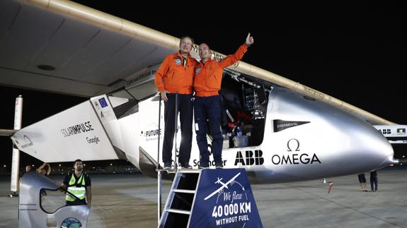 Bertrand Piccard y Andre Borshberg.