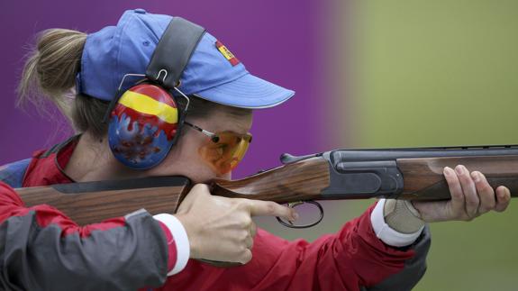 Fátima Gálvez, durante una competición. 