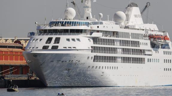 El 'Silver Cloud', en las aguas de Río. 