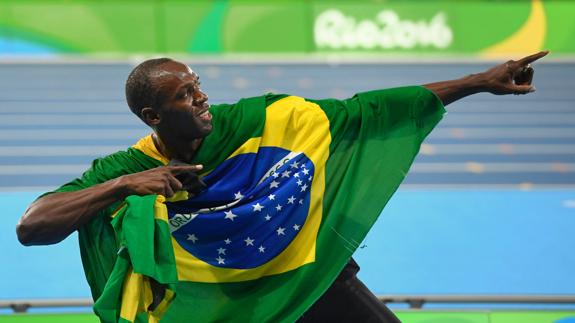 Usain Bolt posa en Río 2016. 